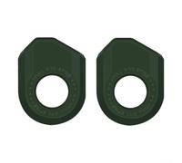 Housse de manivelle légère pour VTT et vélo de route, élastique extensible double face, protection contre les rayures et les chocs, accessoires de vélo style fibre de carbone (vert-B)