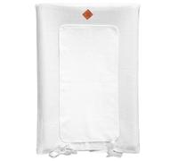 SEVIRA KIDS | Housse de matelas à langer en gaze de coton, Jeanne - 70 x 50 cm Blanc - Made in France 70 x 50 cm