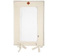 SEVIRA KIDS | Housse de matelas à langer en Lin Lavé - 70 x 50 cm Beige - Made in France 70 x 50 cm