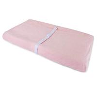 Housse de matelas à langer en peluche imperméable 100 % velours de coton | pas besoin de doublure de matelas à langer rose