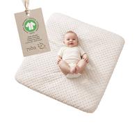 Housse De Matelas À Langer En Coton Bio Roba - Frosty Almond - Douce Et Respirante - Motif Pois En Relief - Beige Amande Beige