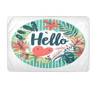 Housse de matelas à langer extra large réutilisable douce et absorbante pour bébé - 132,1 x 86,4 cm - Motif feuilles florales - Cœur d'amour - Hello