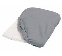 Housse de matelas à langer gris éponge 50x75cm