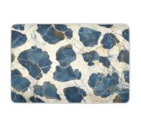 Housse de matelas à langer léopard obsidienne bleu foncé, beige, or, résistante à l'eau, doublure de lit anti-lèvres pour nourrisson, 132,1 x 86,4 cm (L x l) paales para cama