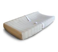 Mushie Housse de Matelas à Langer Lavable | 70x45 Cm | Convient pour Matelas à Langer Standard | Sangles de Sécurité Réglables | Accessoires pour Bébé, Jeunes Enfants Garçons et Filles | Retro Stripes