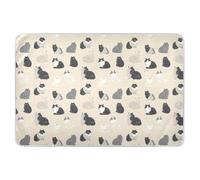 Housse de matelas à langer réutilisable et amusante pour chat norvégien - Beige - Extra large - Résistante à l'eau - Anti-lèvres - Produits de literie pour nourrissons et tout-petits - 132,1 x 86,4 cm