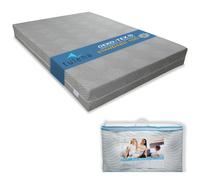 TULENA Housse de matelas 160 x 200 cm Gris 15 cm de haut | Protège-matelas lavable avec fermeture éclair en Viscose | Respirant, agréablement doux, bien fini | En tant que revêtement de remplacement |
