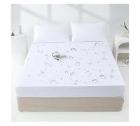 Housse De Matelas Couvre-matelas imperméable, drap-housse de protection réglable avec bande élastique, simple, Double ProtèGe Matelas(WHITE,80x200x30cm)