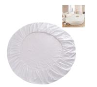 Housse de Matelas Double Housse de Matelas Ronde imperméable Housse de Matelas de Couleur Unie Couvre-lit Rond Drap-Housse Rond protège Matelas Couvre-lit rond thème hôtel couvre-matelas rond