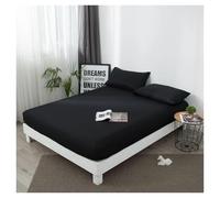 Housse De Matelas Drap-housse imperméable avec bande élastique, housse de matelas antidérapante, protège-matelas respirant ProtèGe Matelas(Black,200x220x30cm)