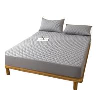 Housse De Matelas Drap-housse imperméable, couvre-lit, protecteur, plusieurs tailles, lavable en Machine, housse de matelas couleur unie ProtèGe Matelas(Gray,180x200)