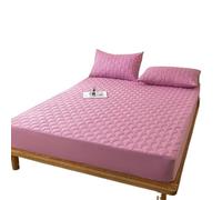 Housse De Matelas Drap-housse imperméable, couvre-lit, protecteur, plusieurs tailles, lavable en Machine, housse de matelas couleur unie ProtèGe Matelas(Pink,100x200)