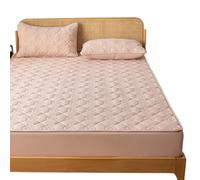 Housse De Matelas Drap-housse imperméable matelassé, protège-matelas for lit double, pleine taille ProtèGe Matelas(Pink,Twin 99x190x30cm)