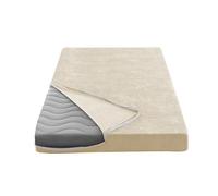 Housse de Matelas Élastique avec Fermeture, Housses Intégrale de Matelas, Anti-Punaises et Anti-Acariens, Hypoallergénique, Ajustement Parfait (A Beige,A Jumeau)