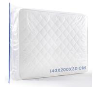 Housse de matelas en plastique 140 x 200 cm, avec fermeture éclair, imperméable et indéchirable, housse de matelas pour l'extérieur, sac de rangement pour le rangement et le déménagement