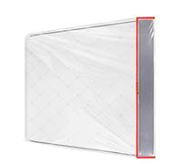 Housse de matelas en plastique 90 x 200 cm avec large fermeture éclair - Sac de matelas imperméable et indéchirable - Pour stockage, déménagement - Réutilisable (épaisseur 30 cm)