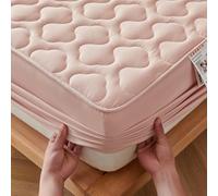 Housse de Matelas épaisse en Coton, protège-Matelas matelassé, Drap-Housse Respirant, Tapis de lit Lavable, Double, Queen, King Size