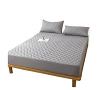 Housse De Matelas Housse de matelas imperméable, drap-housse lit, protecteur, simple, Double, taille multiple ProtèGe Matelas(Gray,200x220x30cm)