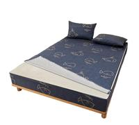 Housse de Matelas Housse de Matelas imperméable imprimée avec Fermeture éclair, Drap-Housse de lit Tout Compris à 6 côtés, protège-Matelas Amovible et Respirant(Color:Color 01,Size:90X190X15cm 1Pc)