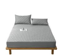 Housse De Matelas Housse de matelas imperméable, rembourrage épais, en tissu confortable, ensemble draps, protection for la maison ProtèGe Matelas(Light Grey,180x220cm(71x86.6in))