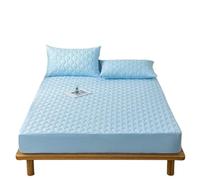 Housse De Matelas Housse de matelas imperméable, rembourrage épais, en tissu confortable, ensemble draps, protection for la maison ProtèGe Matelas(Sky Blue,160x200cm(63x78.7in))