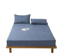 Housse De Matelas Housse de matelas imperméable, rembourrage épais, en tissu confortable, ensemble draps, protection for la maison ProtèGe Matelas(Deep blue,200x200cm(79x79in))