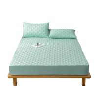 Housse De Matelas Housse de matelas imperméable, rembourrage épais, en tissu confortable, ensemble draps, protection for la maison ProtèGe Matelas(Green2,180x200cm(71x78.7in))
