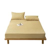Housse De Matelas Housse de matelas imperméable, rembourrage épais, en tissu confortable, ensemble draps, protection for la maison ProtèGe Matelas(Khaki,160x200cm(63x78.7in))