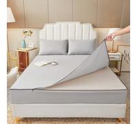 Housse De Matelas ImperméAble Housse Integrale Matelas RéNove Matelas Integral Fermeture éClair Protection Matelas Housse Matelas(#2,180x200+10cm)