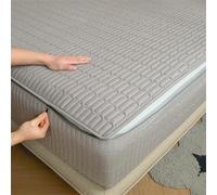 Housse de Matelas Integrale 160x190/200 Personnalisable Housse Protection Matelas Demenagement Protege Matelas Matelassé Respirant Couvre et Protège-matelas Lavable Draps Housses(180x200+20cm,Gray)