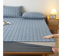 Housse de Matelas Intégrale avec Fermeture Éclair Protection Respirante et Lavable - 90x190, 90x200, 140x190, 140x200, 160x200, 180x200cm Protège Matelas Amovible(Dark Blue,70x190+21cm)