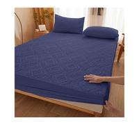 Housse De Matelas Protecteur de matelas épais imperméable, drap-housse respirant, housse lavable en Machine ProtèGe Matelas(Blue,180x200x28cm)