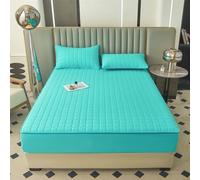 Housse De Matelas ProtèGe Matelas Renove Matelas Integral RéNove Matelas Integral Fermeture éClair Protege Matelas Matelassé à Cinq CôTéS Surmatelas(1-4,200x220+25cm)