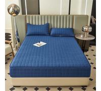 Housse De Matelas ProtèGe Matelas Renove Matelas Integral RéNove Matelas Integral Fermeture éClair Protege Matelas Matelassé à Cinq CôTéS Surmatelas(5-5,200x220+25cm)