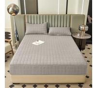 Housse De Matelas ProtèGe Matelas Renove Matelas Integral RéNove Matelas Integral Fermeture éClair Protege Matelas Matelassé à Cinq CôTéS Surmatelas(5-3,150x200+20cm)