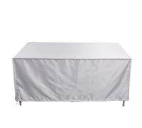 Housse de meuble carrée,housse de meuble d'extérieur imperméable,protection contre la poussière et les UV,couverture de table extérieure,garde de pelouse extérieure lourde - Type silver-210x140x80