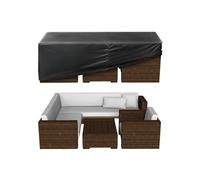 Housse de Meubles de Jardin 320x160x71cm 420D Imperméable et Résistante Noir