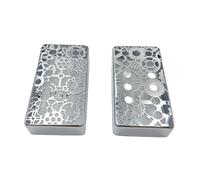 Housse de micro de guitare électrique creuse Humbucker Coque de protection Accessoires de quincaillerie Texture laiton Coque Humbucker en laiton