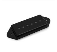 Housse de micro de guitare électrique style P90 à 6 cordes, boîtier en plastique pour une amélioration du ton vintage, lisse pour la finition de surface, compatible avec les micros P90 standard, noir