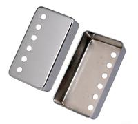 Housse de micro Humbucker en métal conçue pour guitare électrique de style LP avec espacement des pôles de 5052 mm, idéale pour la personnalisation et la réparation de guitare (50 mm, argent)