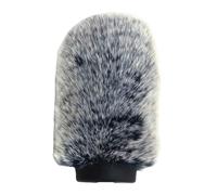 Housse de microphone en fourrure synthétique de qualité supérieure - Noir | ME66, MKH416/418 Entrevues d'extérieur 18 cm Design universel