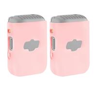 Housse de Microphone Geekria pour créateurs, Compatible avec l’émetteur DJI Mic 2, Protection en Silicone, étui Souple (Rose/Lot de 2)