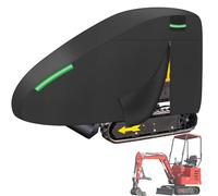 Housse de mini pelleteuse, imperméable et coupe-vent Oxford 420D, compatible avec Bobcat E20/Kubota U17/John Deere 17G/Yanmar ViO17 pour 328 x 114 x 190 cm (L x l x H)