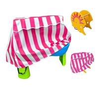 Housse de miroir d'eau, housse de table pour enfants | Protection de table de bassin - 2 beaux-enfants - Housse de bureau d'eau en plein air imperméable à la poussière pour averses d'étang