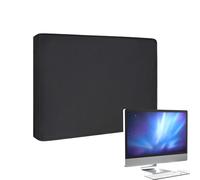 Housse De Moniteur D'ordinateur - House De Protection En Nylon Imperméable 420D Avec Revêtement Argenté | Housse Anti-poussière Lavable, Couverture D'écran Multifonctionnelle Noire Anti-poussière Pour