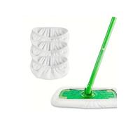 Housse de Mop 1/3/6pc Microfibre Vadrouille Chiffons De Nettoyage À Sec Tampons Réutilisables Vert Meubles Sol Lavable Chiffon Serviette Pour laver le sol(WHITE,6pcs)