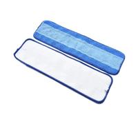 Housse de Mop Chiffon de nettoyage en microfibre for tampons rechange, système d'entretien des sols, chiffon à plat humide/sec, outils Pour laver le sol(2PC)