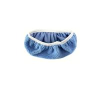 Housse de Mop Chiffon de nettoyage plat en microfibre avec bande élastique épaisse, remplacement for balai rotatif, for salle bain Pour laver le sol(Blue 25.3x11.5cm)