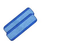 Housse de Mop For les tampons de rechange Système d'entretien des sols Chiffon nettoyage à plat humide/sec Outils en microfibre Pour laver le sol(2 PCS)