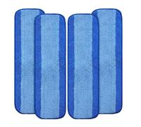 Housse de Mop Lot De 1, 2 Ou 4 Têtes Rechange En Microfibre For Balai À Franges, Système D'entretien Des Sols, Plat, Humide Sec Pour laver le sol(4pc)